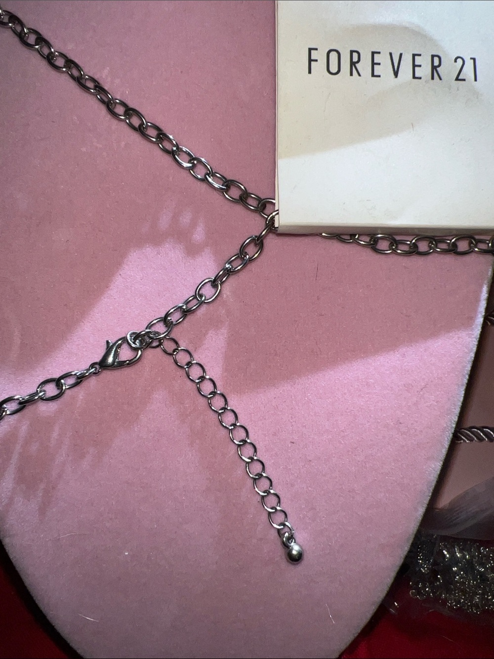 Forever 21 Silver Tone Flower Pendant Necklace (J0058) - Picture 4 of 5